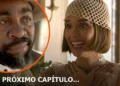 Jendal (à esquerda) destacado em um balão; Virgínia feliz (à direita) em cena de A Nobreza do Amor.