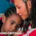 Samuca e Bela abraçados em cena da novela Por Você.