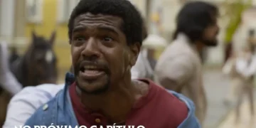 Tonho em desespero em cena da novela A Nobreza do Amor.